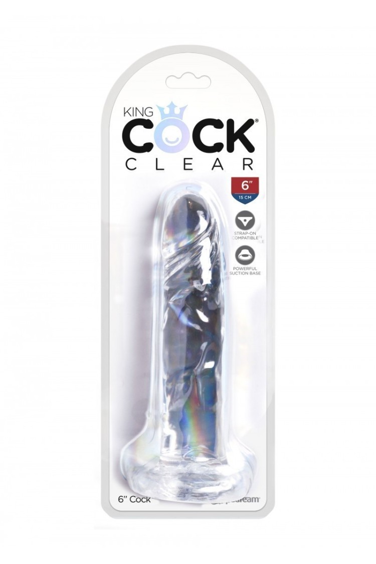 6 Inch Cock Transparant King Cock
