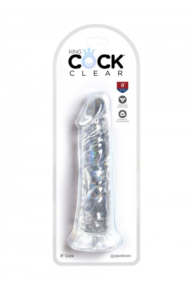 8 Inch Cock Transparant King Cock