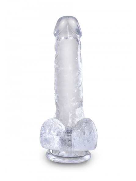 6 Inch Cock With Balls Transparant King Cock