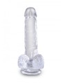6 Inch Cock With Balls Transparant King Cock