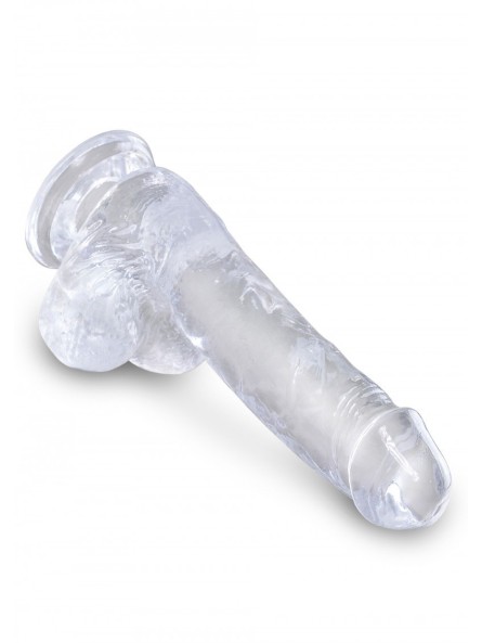 6 Inch Cock With Balls Transparant King Cock