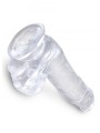 6 Inch Cock With Balls Transparant King Cock