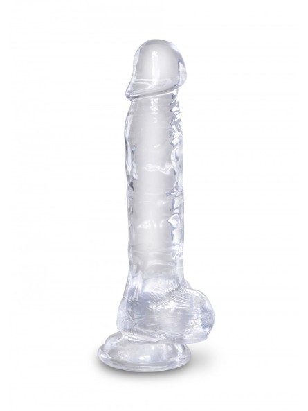8 Inch Cock With Balls Transparant King Cock