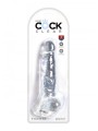 8 Inch Cock With Balls Transparant King Cock