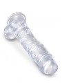 8 Inch Cock With Balls Transparant King Cock