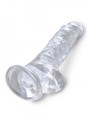 8 Inch Cock With Balls Transparant King Cock
