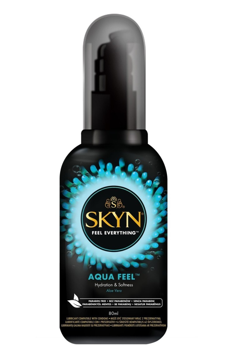 Lubrykant Wodny Z Aloesem I Witaminą E Skyn Aqua Feel 80 Ml Unimil