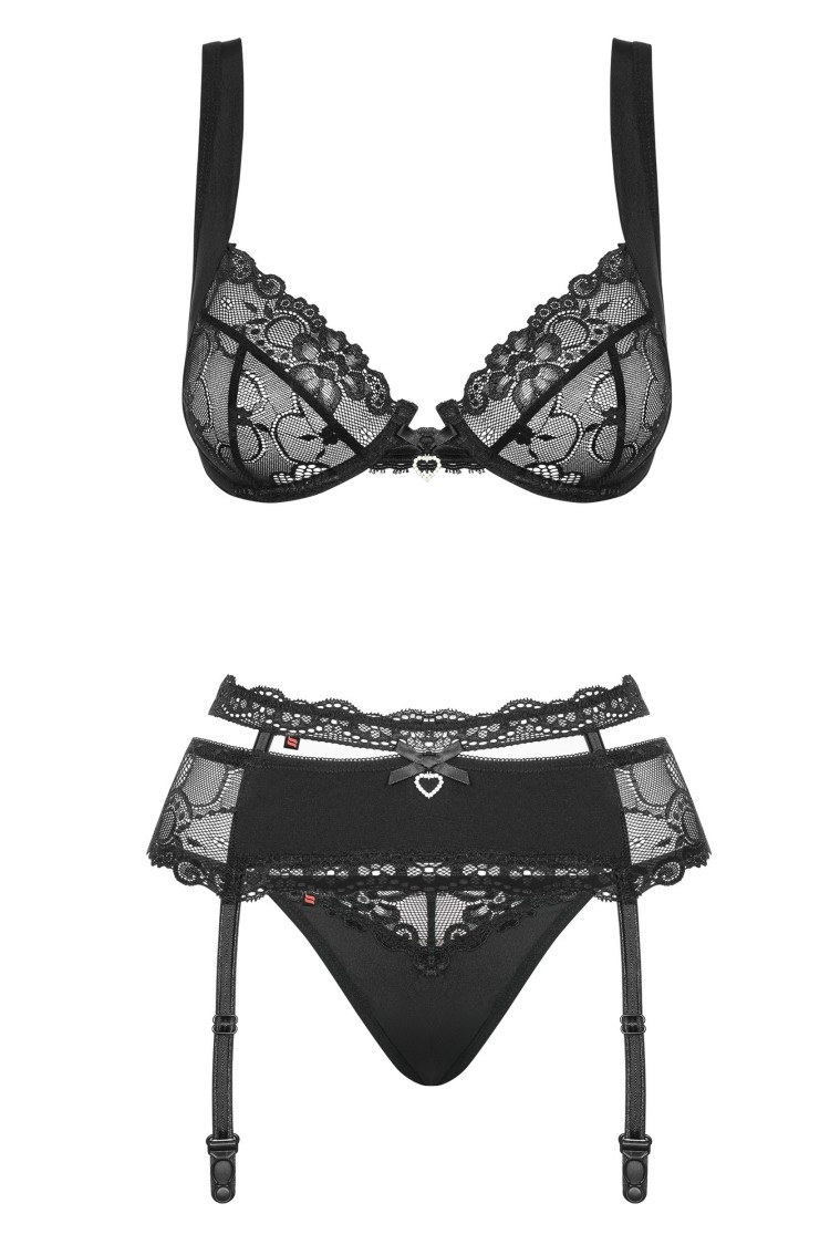 Komplet Bielizny Heartina L/Xl Obsessive