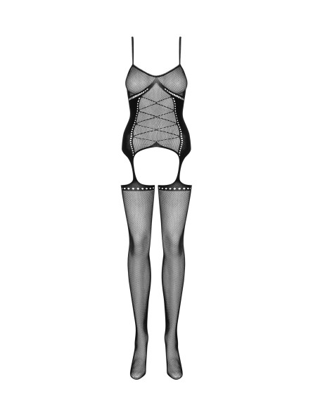 Bodystocking G314 Czarny S/M/L Obsessive