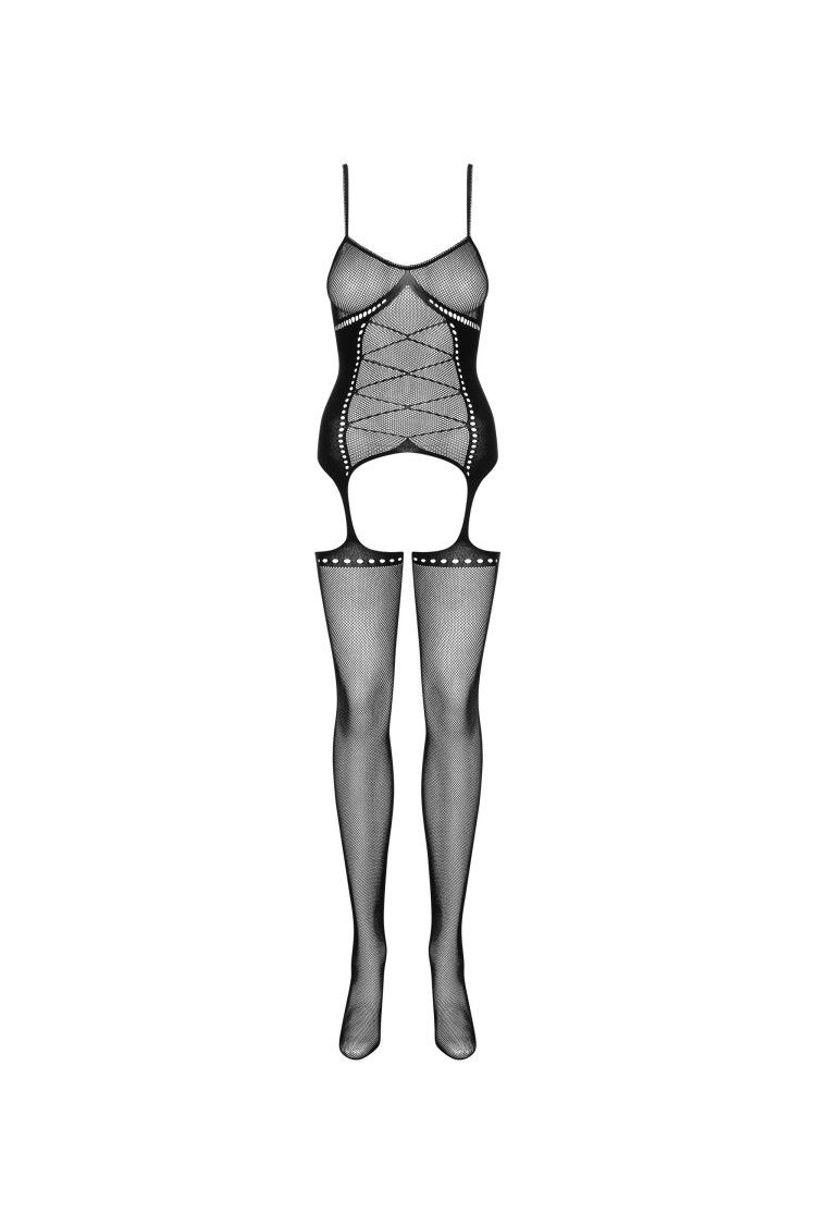 Bodystocking G314 Czarny S/M/L Obsessive