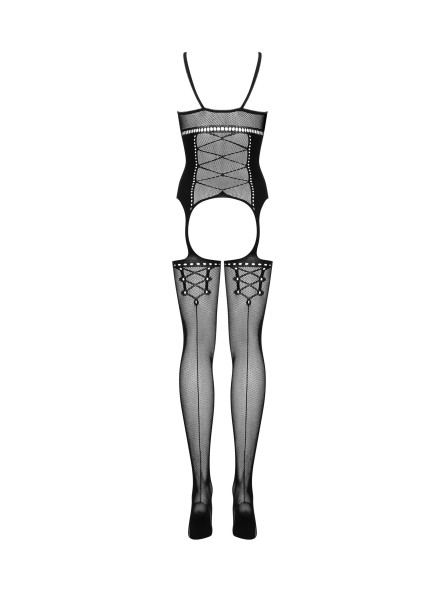 Bodystocking G314 Czarny S/M/L Obsessive