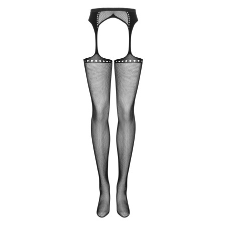 Garter Stockings S314 Czarne S/M/L Obsessive