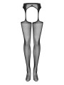 Garter Stockings S314 Czarne S/M/L Obsessive