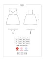 Babydoll Ze Stringami Luvae L/Xl Obsessive