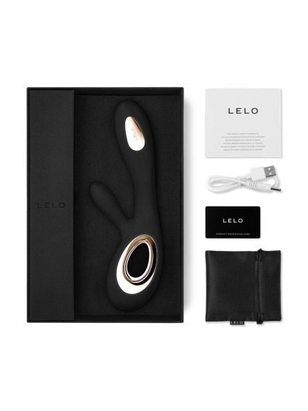 Wibrator Króliczek Soraya Wave Black Lelo