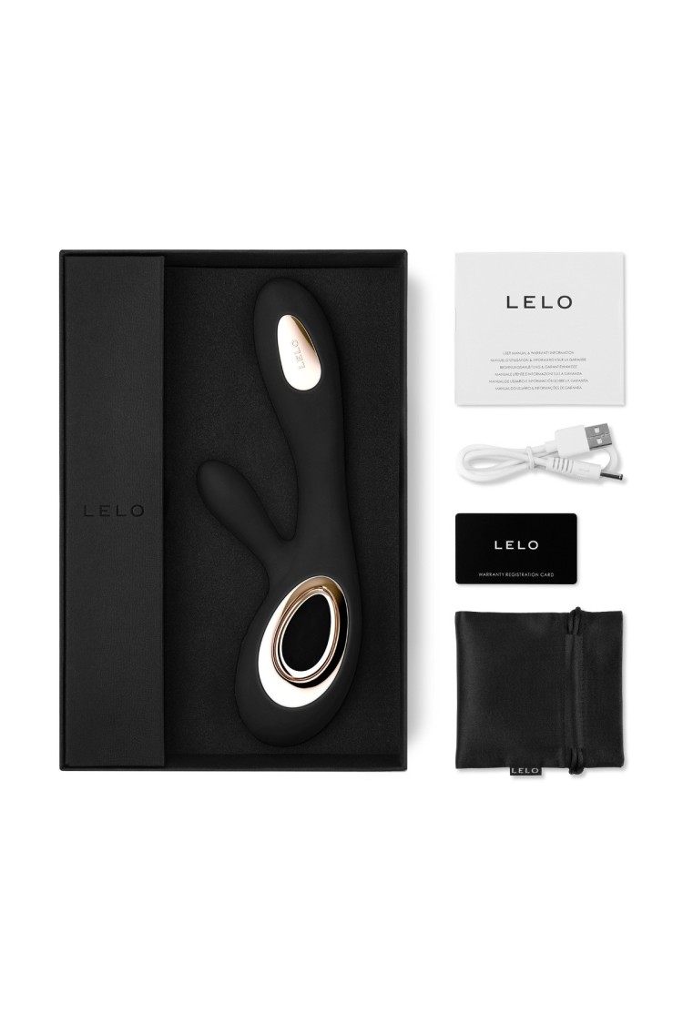 Wibrator Króliczek Soraya Wave Black Lelo
