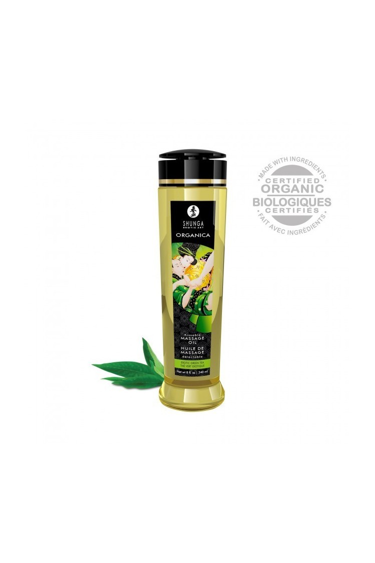 Organiczny Olejek Do Masażu Natural Massage Oil Organica Green Tea 240Ml Shunga