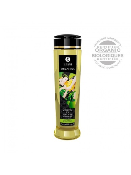 Organiczny Olejek Do Masażu Natural Massage Oil Organica Green Tea 240Ml Shunga
