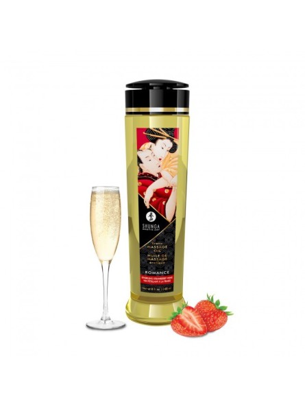 Olejek Do Masażu Erotic Massage Oil Romance / Sparkling Strawberry Wine 240Ml Shunga