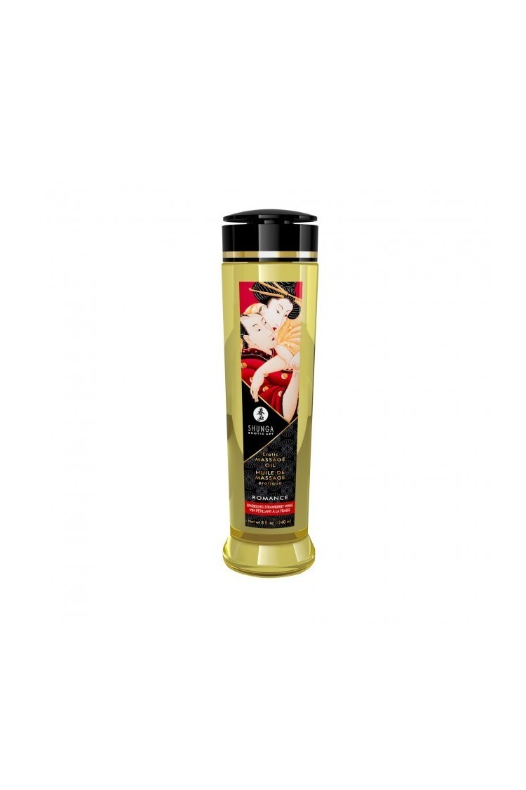 Olejek Do Masażu Erotic Massage Oil Romance / Sparkling Strawberry Wine 240Ml Shunga