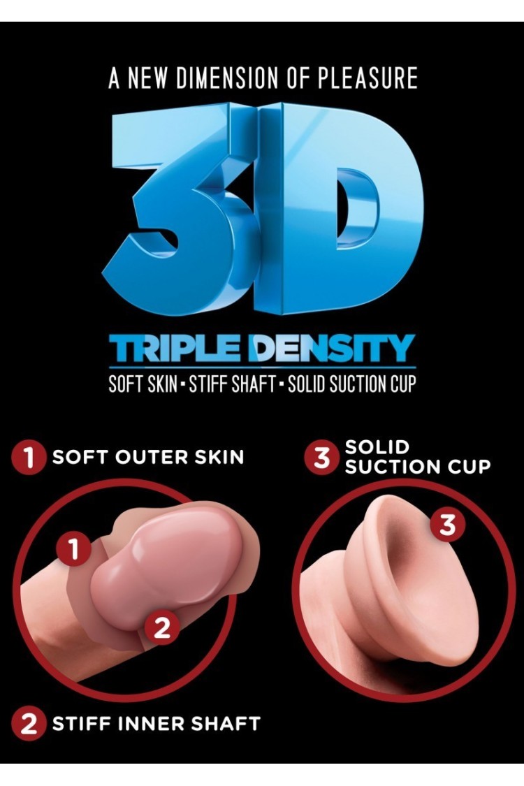 Plus 6,5' Triple Density Cock With Balls King Cock