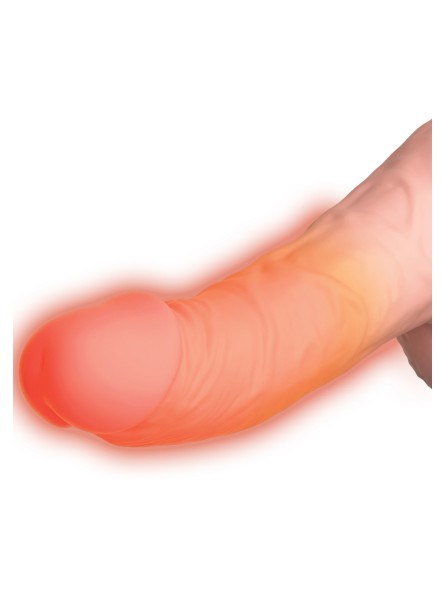 Wibrator z funkcją grzania i pchnięć Triple Threat King Cock Plus