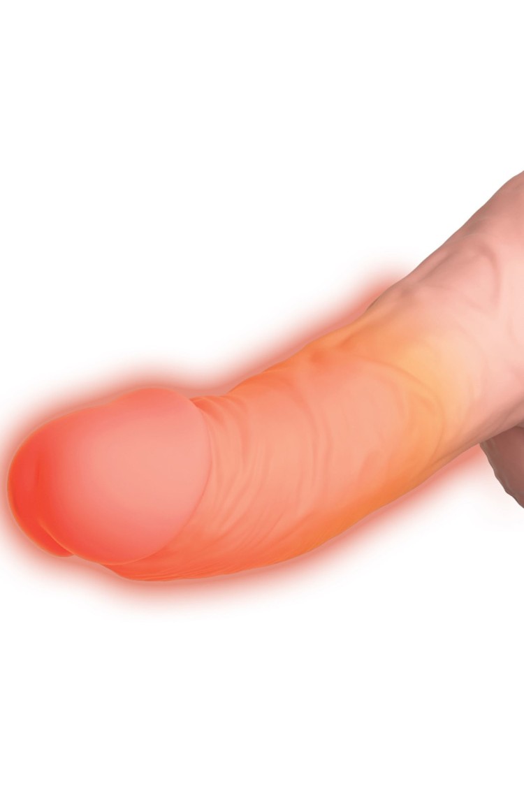 Wibrator z funkcją grzania i pchnięć Triple Threat King Cock Plus