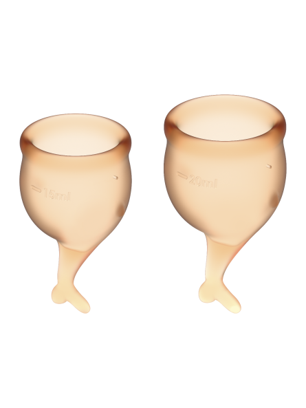 Kubeczki Menstruacyjne Feel Secure Menstrual Cup Set Satisfyer