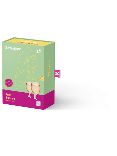 Kubeczki Menstruacyjne Feel Secure Menstrual Cup Set Satisfyer