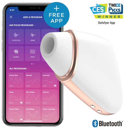 Stymulator Łechtaczki Z Aplikacją Love Triangle White Satisfyer