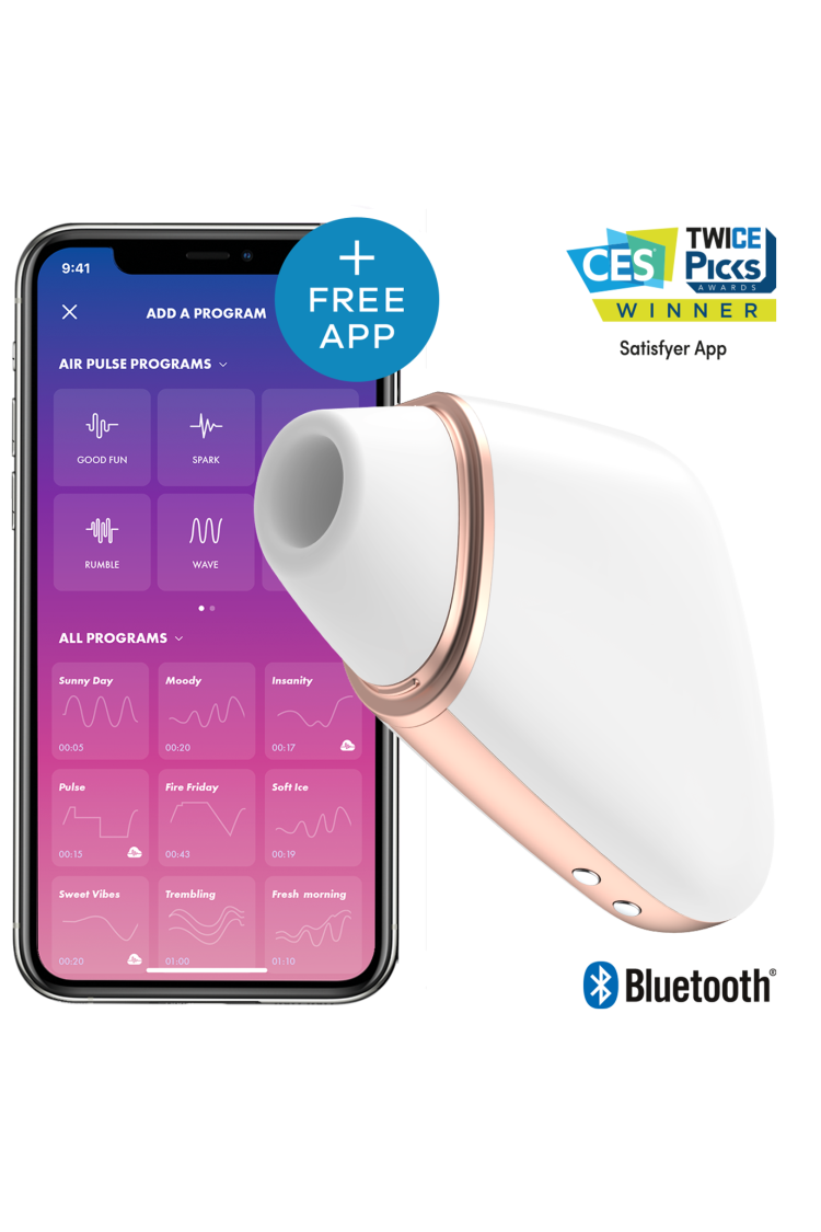 Stymulator Łechtaczki Z Aplikacją Love Triangle White Satisfyer