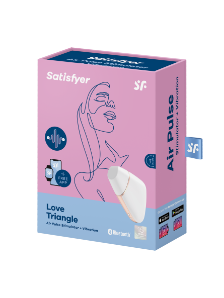 Stymulator Łechtaczki Z Aplikacją Love Triangle White Satisfyer