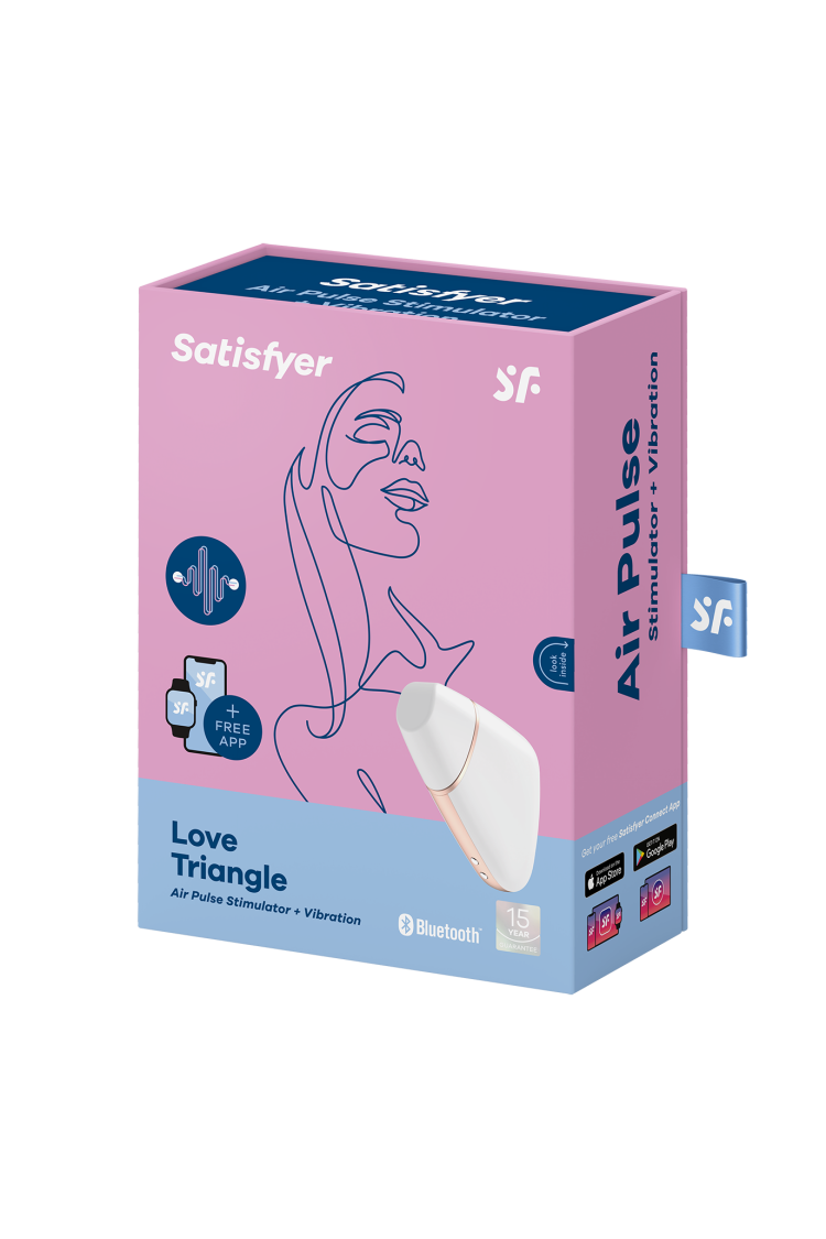 Stymulator Łechtaczki Z Aplikacją Love Triangle White Satisfyer