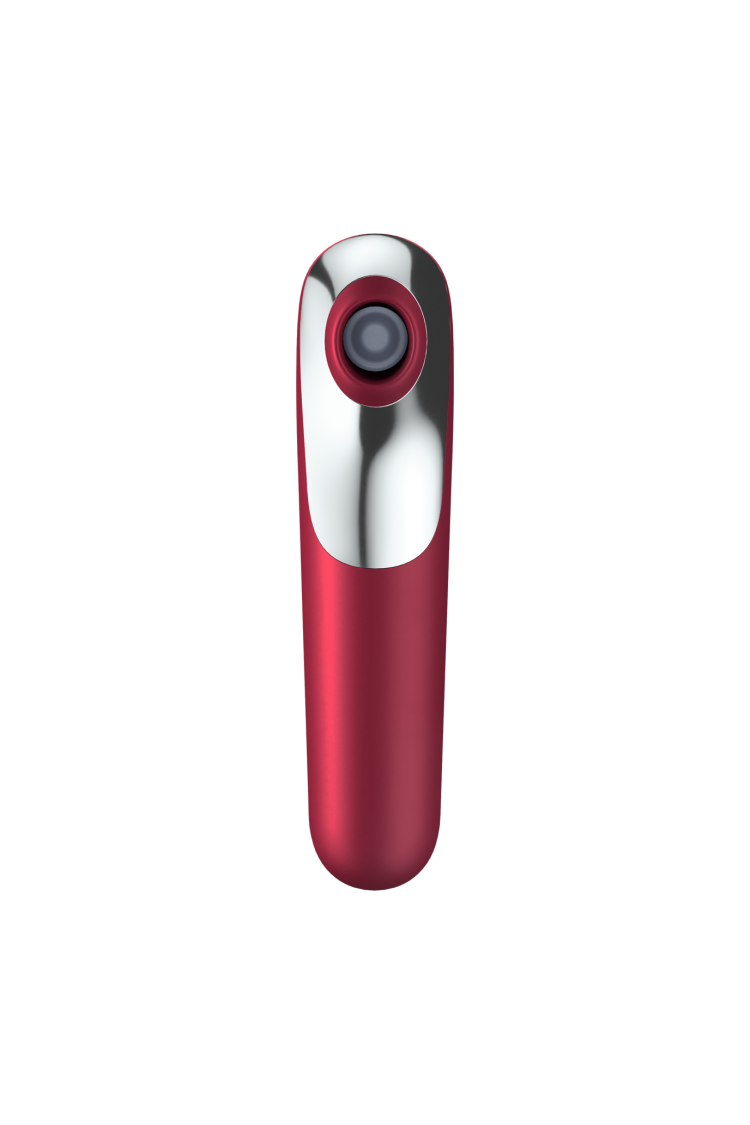 Stymulator łechtaczki z wibratorem Dual Love Red Satisfayer