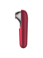 Stymulator łechtaczki z wibratorem Dual Love Red Satisfayer