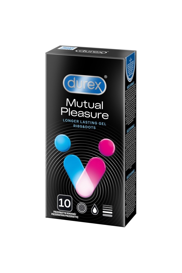Prezerwatywy Lateksowe Ze Środkiem Opóźniającym Wytrysk Mutual Pleasure 10Szt. Durex