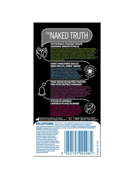 Prezerwatywy Lateksowe Ze Środkiem Opóźniającym Wytrysk Mutual Pleasure 10Szt. Durex