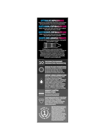 Prezerwatywy Lateksowe Ze Środkiem Opóźniającym Wytrysk Mutual Pleasure 10Szt. Durex