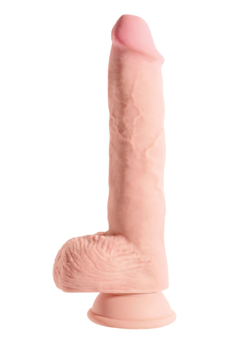 Realistyczne Dildo Z Przyssawką Triple Density Fat With Balls 10 Inch King Cock