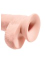 Realistyczne Dildo Z Przyssawką Triple Density Fat With Balls 10 Inch King Cock