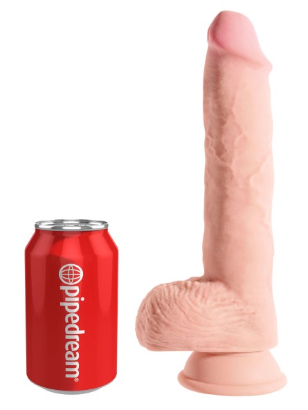 Realistyczne Dildo Z Przyssawką Triple Density Fat With Balls 10 Inch King Cock