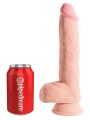 Realistyczne Dildo Z Przyssawką Triple Density Fat With Balls 10 Inch King Cock