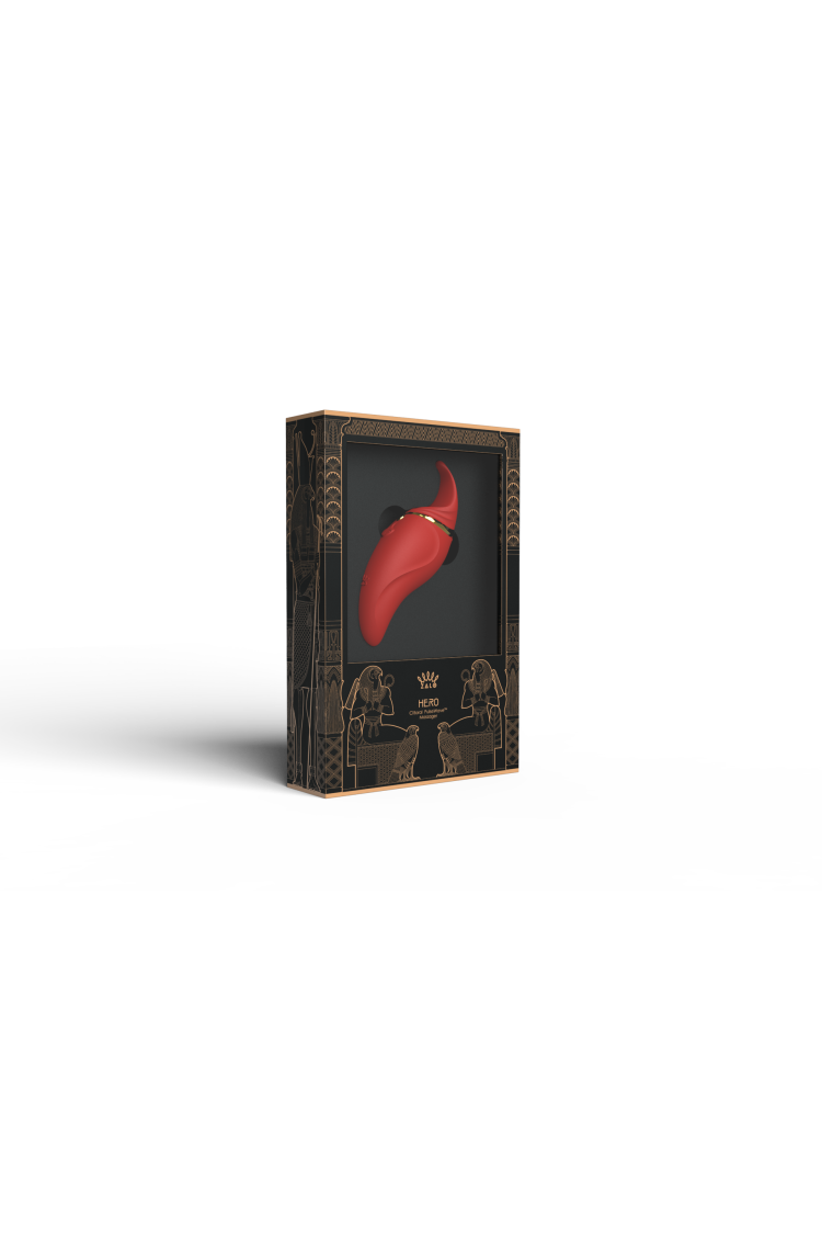 Wielofunkcyjny Wibrator Punktowy Hero Wine Red Zalo