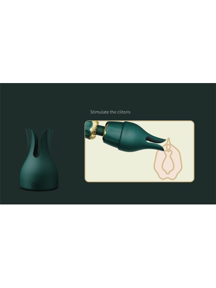 Wibrator Różdżka Kyro Turquoise Green Zalo