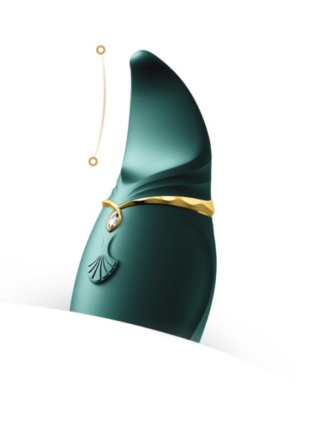 Wielofunkcyjny Wibrator Punktowy Hero Jewel Green Zalo