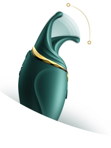 Wielofunkcyjny Wibrator Punktowy Hero Jewel Green Zalo