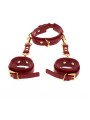 Kajdanki Na Ręce Z Obrożą D-Ring Collar And Wrist Cuffs Taboom