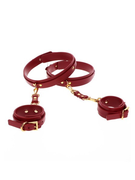 Kajdanki Na Ręce I Uda Wrist To Thigh Cuff Set Taboom
