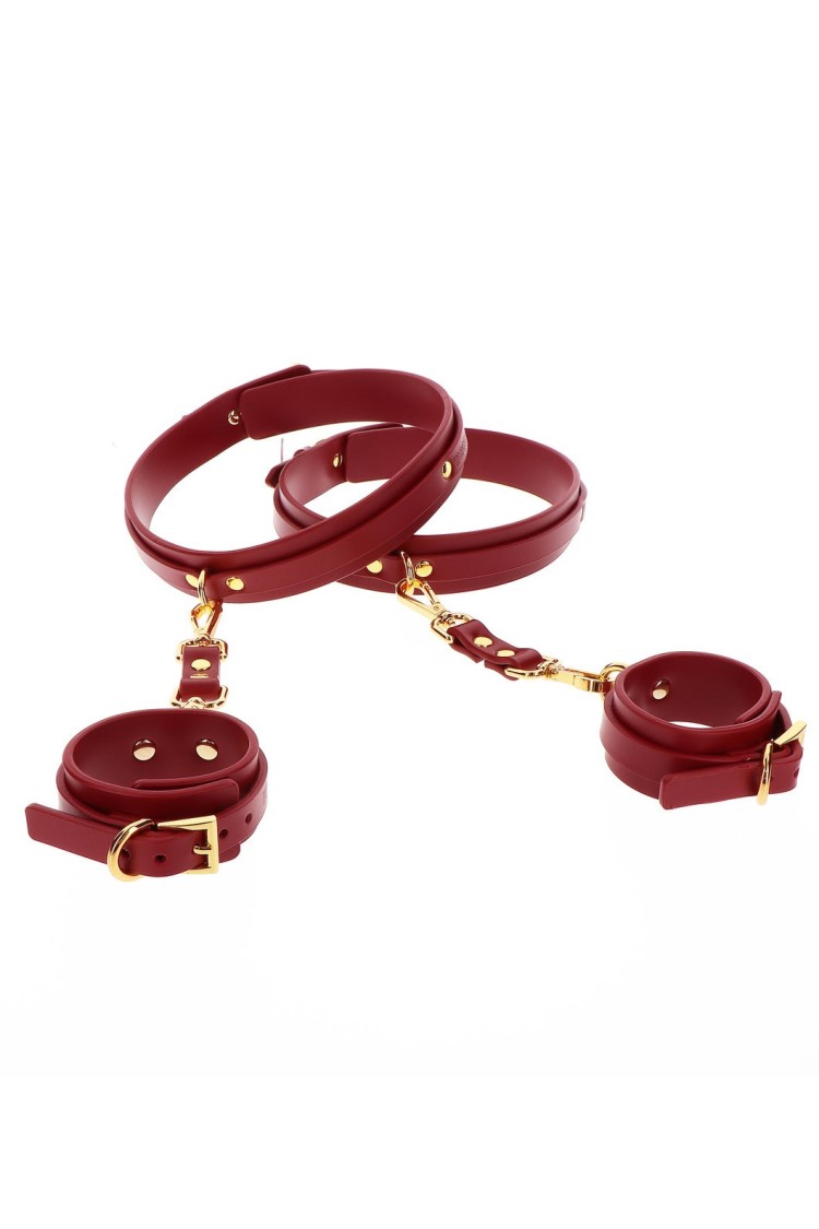 Kajdanki Na Ręce I Uda Wrist To Thigh Cuff Set Taboom