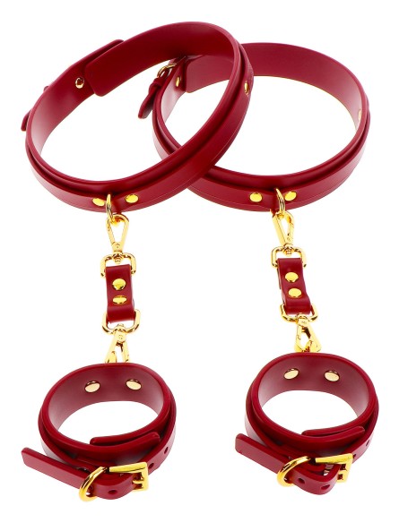 Kajdanki Na Ręce I Uda Wrist To Thigh Cuff Set Taboom